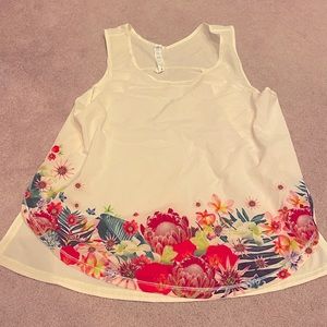 Lululemon Floral Tank - Size 8